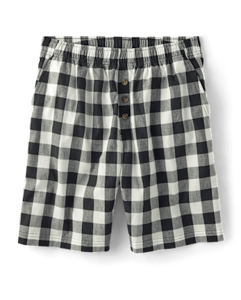 Shorts de pijama de popelina con estampado para hombre