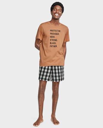 Shorts de pijama de popelina con estampado para hombre