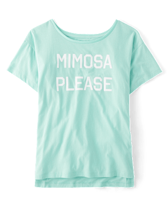 Camiseta para dormir con estampado gráfico para mujer