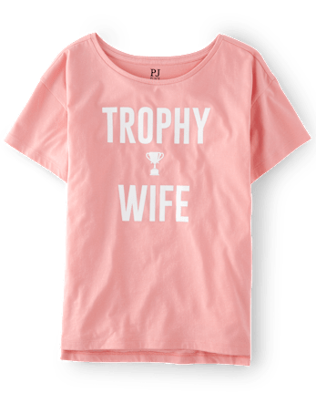 Camiseta para dormir con estampado gráfico para mujer
