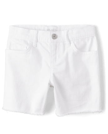 Women's Shorts, Denim, White, & Black Shorts