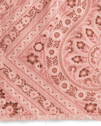 Pantalones cortos de sarga tipo bandana para niñas