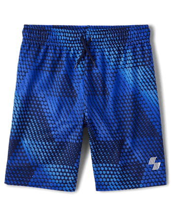 Boys Print Mesh Performance Basketball Shorts