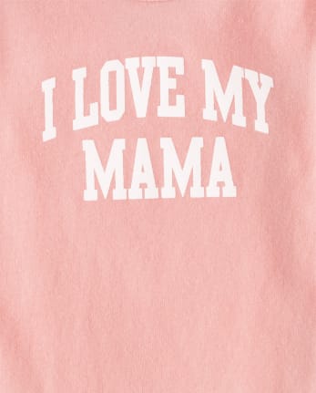 Body con estampado de Family Love Mama a juego para bebés y niñas