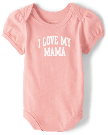 Body con estampado de Family Love Mama a juego para bebés y niñas