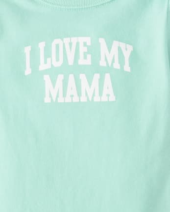 Baby Boys Matching Family Love Mama Graphic BodySuit