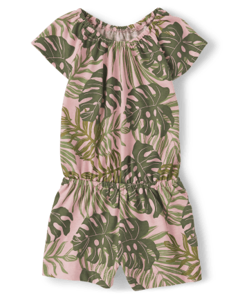 Baby And Toddler Girls Tropical Romper