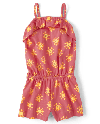Baby And Toddler Girls Sun Ruffle Romper