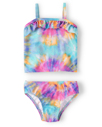 Blue Tie Dye Two Piece Girls Swimsuits Set For Girls 5 14 Years Perfect For  Toddlers And Kids From Sport_company, $12.29