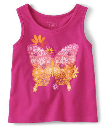 Baby And Toddler Girls Mix And Match Sleeveless Graphic Tank Top | The ...