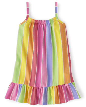 Kids Layered Ruffle Dress with Illusion Lace Top #TK5791