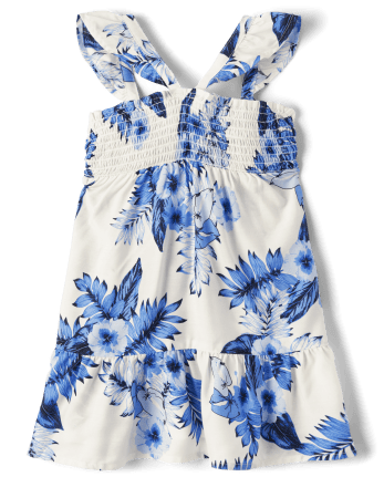 Toddler Girls Matching Family Floral Tiered Dress