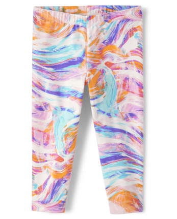 Girls Print Capri Leggings