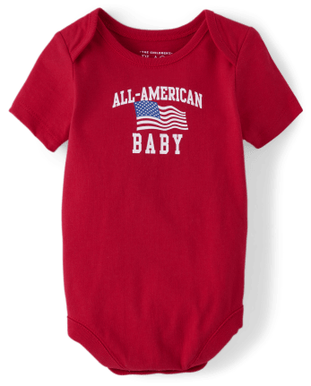 Body gráfico unisex para bebé a juego con la familia All-American Baby