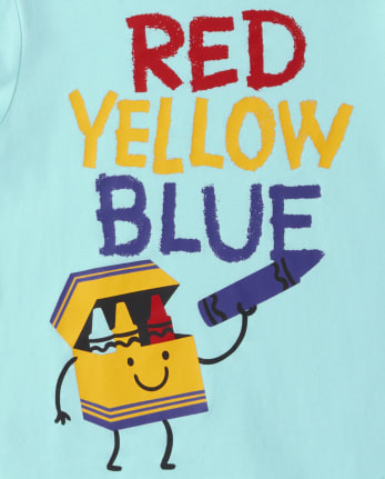 Baby And Toddler Boys Crayon Graphic Tee
