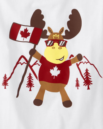 Baby And Toddler Boys Moose Graphic Tee