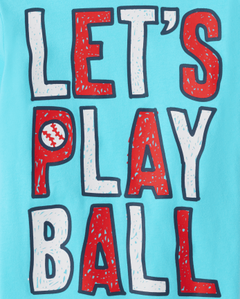 Baby And Toddler Boys Play Ball Graphic Tee