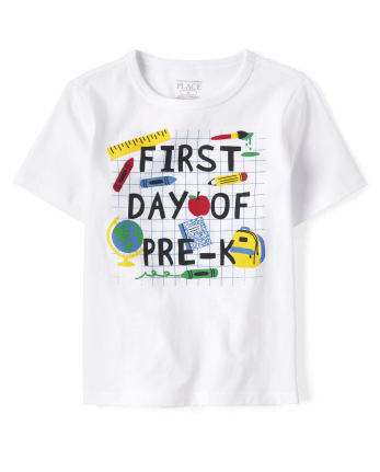 Toddler Boys First Day Of Pre-K Graphic Tee