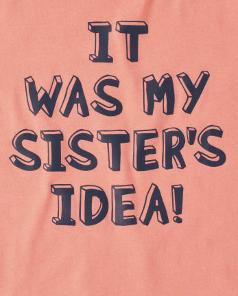 T-shirt graphique Sisters Idea pour bébé et tout-petit garçon