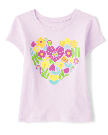 Heart Eyes Smiley Face Baby and Toddler Girl Summer, Spring T-Shirt Indigo / 12-18M