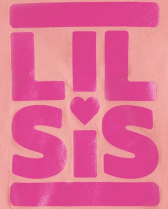 T-shirt graphique Lil Sis pour bébé et toute-petite fille