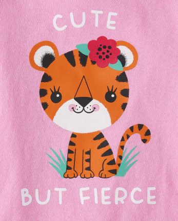 Paquete de 2 camisetas con estampado Sassy para bebés y niñas pequeñas