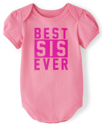 Baby Girls Best Sis Graphic Bodysuit