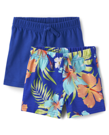 Lot de 2 shorts tropicaux à enfiler pour bébé garçon