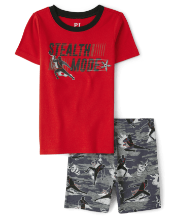 Pijama de algodón con ajuste ceñido Stealth Mode para niños