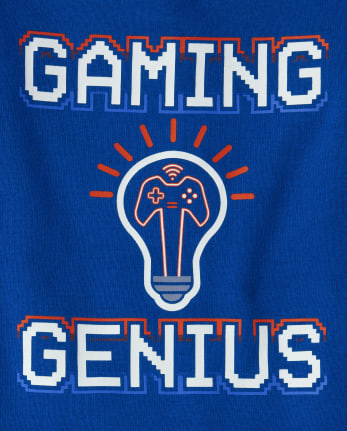 Boys Glow Gaming Genius Snug Fit Cotton Pajamas