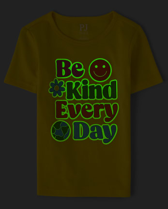 Girls Glow Be Kind Snug Fit Cotton Pajamas