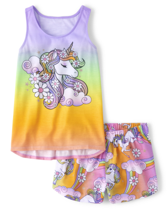 Pijama de unicornio sin mangas niñas The Place - PLELAVENDR
