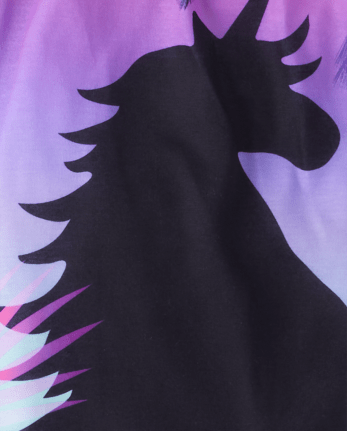 Girls Unicorn Ruffle Nightgown