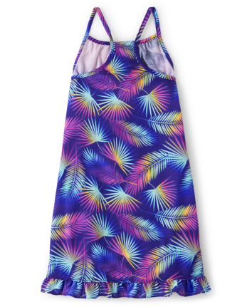 Girls Unicorn Ruffle Nightgown
