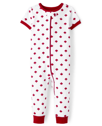 Pyjama une pièce en coton unisexe assorti pour bébé et tout-petit