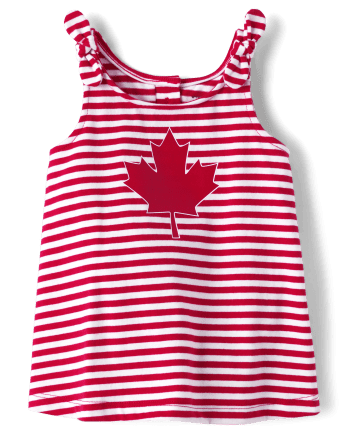 Robe body rayée feuille d'érable pour bébé fille