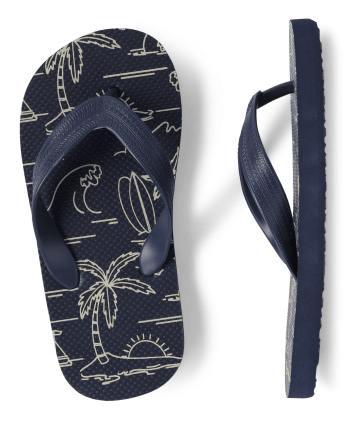 Boys Tropical Flip Flops