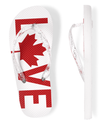 Tongs Canada Love pour filles
