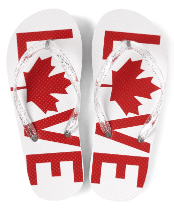 Tongs Canada Love pour filles