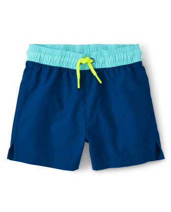 Baby And Toddler Boys Colorblock Swim Trunks | The Children's Place ...