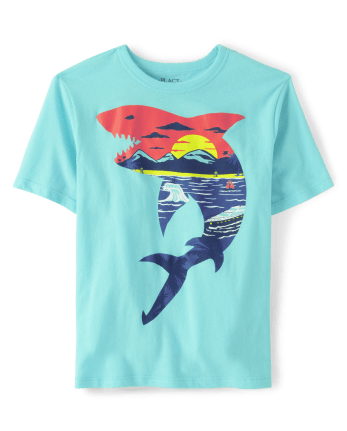 Boys Shark Graphic Tee