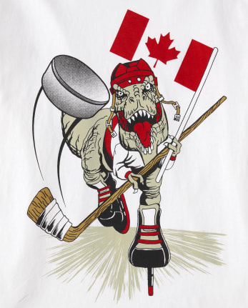 T-shirt graphique Canada Dino pour garçon