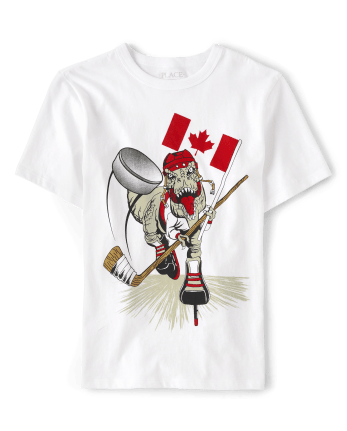 T-shirt graphique Canada Dino pour garçon