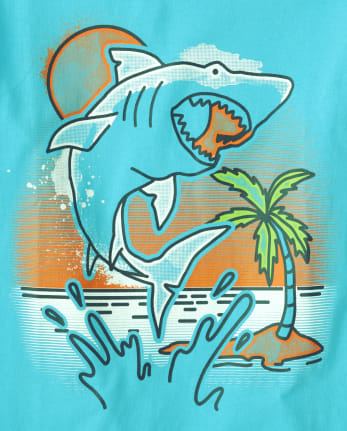 Boys Shark Graphic Tee