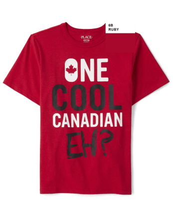 T-shirt graphique canadien cool pour garçons