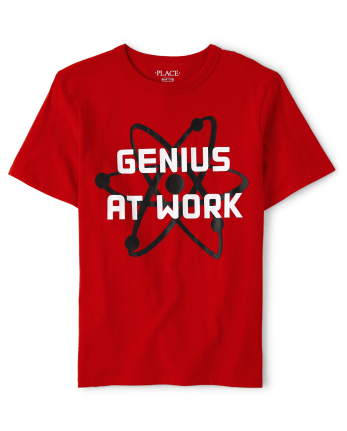 Camiseta con gráfico Genius At Work para niños