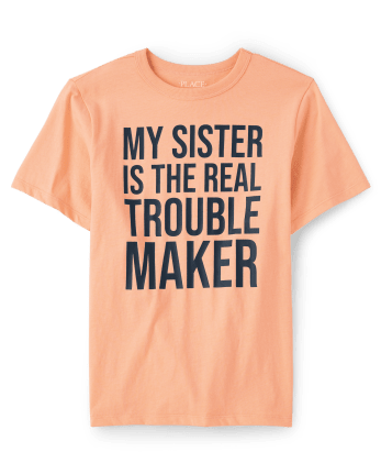 T-shirt graphique Trouble Maker pour garçon