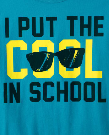 Boys Cool In School Graphic Tee