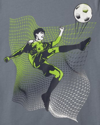 Boys Soccer Player Graphic Tee