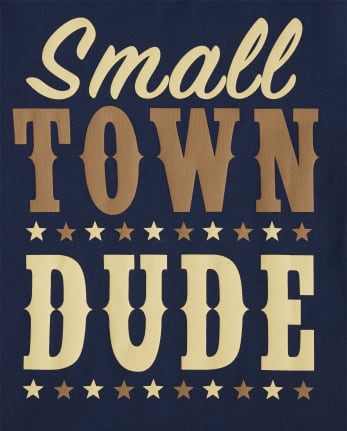 Camiseta estampada Small Town Dude para niños